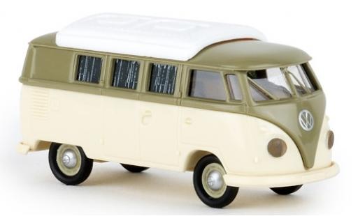 Modellautos Volkswagen T1 1/87 Brekina b Camper grau/beige 1960 avec Dormobildach Volkswagen T1 1/87 Brekina b Camper grau/beige 1960 avec Dormobildach modellautos
