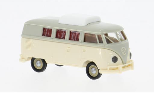 Modellautos Volkswagen T1 1/87 Brekina b Camper grau/beige 1960 1:87 Volkswagen T1 1/87 Brekina b Camper grau/beige 1960 1:87 modellautos