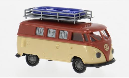 Modellautos Volkswagen T1 1/87 Brekina b Camper rot/beige 1960 1:87 Volkswagen T1 1/87 Brekina b Camper rot/beige 1960 1:87 modellautos