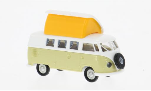 Modellautos Volkswagen T1 1/87 Brekina b Camper weiss/grün 1960 1:87 Volkswagen T1 1/87 Brekina b Camper weiss/grün 1960 1:87 modellautos