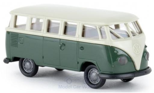 Modellautos Volkswagen T1 1/87 Brekina b Mindersamba grau/grün Economy Volkswagen T1 1/87 Brekina b Mindersamba grau/grün Economy modellautos