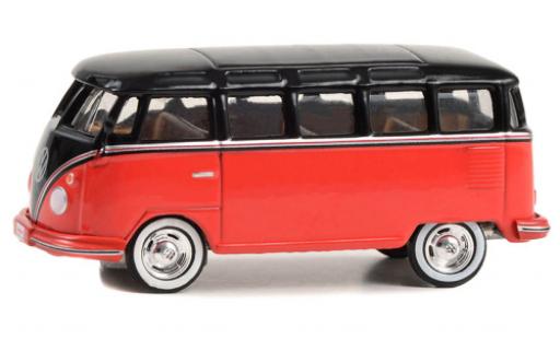 Modellautos Volkswagen T1 1/64 Greenlight Samba bus rouge/noire 1956 Volkswagen T1 1/64 Greenlight Samba bus rouge/noire 1956 modellautos