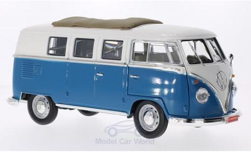 Modellautos Volkswagen T1 B 1/18 Lucky Die Cast Microbus mit Faltdach blau/weiss 1962 Volkswagen T1 B 1/18 Lucky Die Cast Microbus mit Faltdach blau/weiss 1962 modellautos