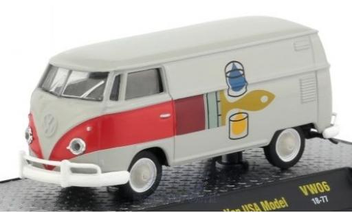 Modellautos Volkswagen T1 A 1/64 M2 Machines Kastenwagen grau/Dekor 1960 USA-Version Volkswagen T1 A 1/64 M2 Machines Kastenwagen grau/Dekor 1960 USA-Version modellautos
