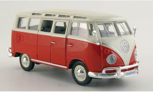Modellautos Volkswagen T1 1/24 Maisto Sambabus rot/weiss Maßstab 1:25 Volkswagen T1 1/24 Maisto Sambabus rot/weiss Maßstab 1:25 modellautos