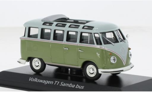Modellautos Volkswagen T1 1/43 Maxichamps Samba grau/grün 1961 1:43 Volkswagen T1 1/43 Maxichamps Samba grau/grün 1961 1:43 modellautos