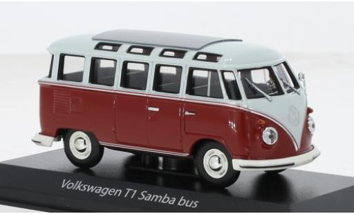Modellautos Volkswagen T1 1/43 Maxichamps Samba grau/rot 1961 1:43 Volkswagen T1 1/43 Maxichamps Samba grau/rot 1961 1:43 modellautos