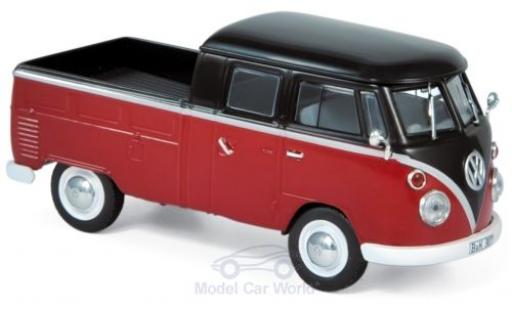 Modellautos Volkswagen T1 1/43 Norev Doppelkabine rot/schwarz 1961 Volkswagen T1 1/43 Norev Doppelkabine rot/schwarz 1961 modellautos