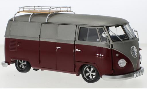 Modellautos Volkswagen T1 1/18 Schuco b Bus Lowrider rot/matt-grau Volkswagen T1 1/18 Schuco b Bus Lowrider rot/matt-grau modellautos