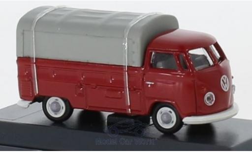 Modellautos Volkswagen T1 1/87 Schuco b Pritsche rot/grau mit Plane Volkswagen T1 1/87 Schuco b Pritsche rot/grau mit Plane modellautos