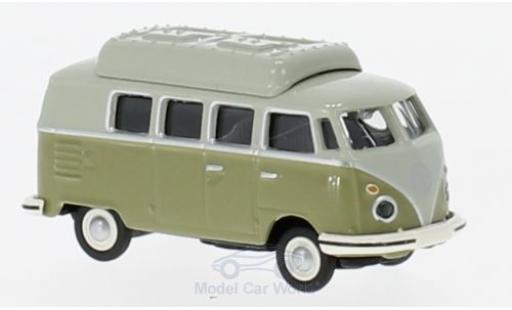 Modellautos Volkswagen T1 A 1/87 Schuco c Camper grün/grau Volkswagen T1 A 1/87 Schuco c Camper grün/grau modellautos