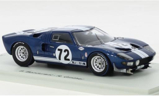 Modellautos Ford GT40 1/43 Spark No.72 2000km Daytona 1965 Ford GT40 1/43 Spark No.72 2000km Daytona 1965 modellautos