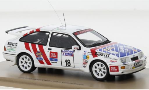 Modellautos Ford Sierra 1/43 Spark RS Cosworth No.18 Rallye WM RAC Rallye 1987 Ford Sierra 1/43 Spark RS Cosworth No.18 Rallye WM RAC Rallye 1987 modellautos