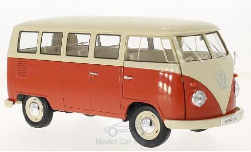 Modellautos Volkswagen T1 1/18 Welly beige/rot 1963 Bus Volkswagen T1 1/18 Welly beige/rot 1963 Bus modellautos
