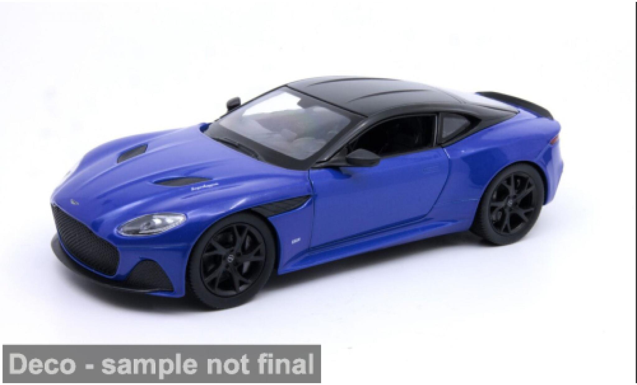 Aston Martin DBS 1/24 Welly blau/schwarz 1:24 modellautos