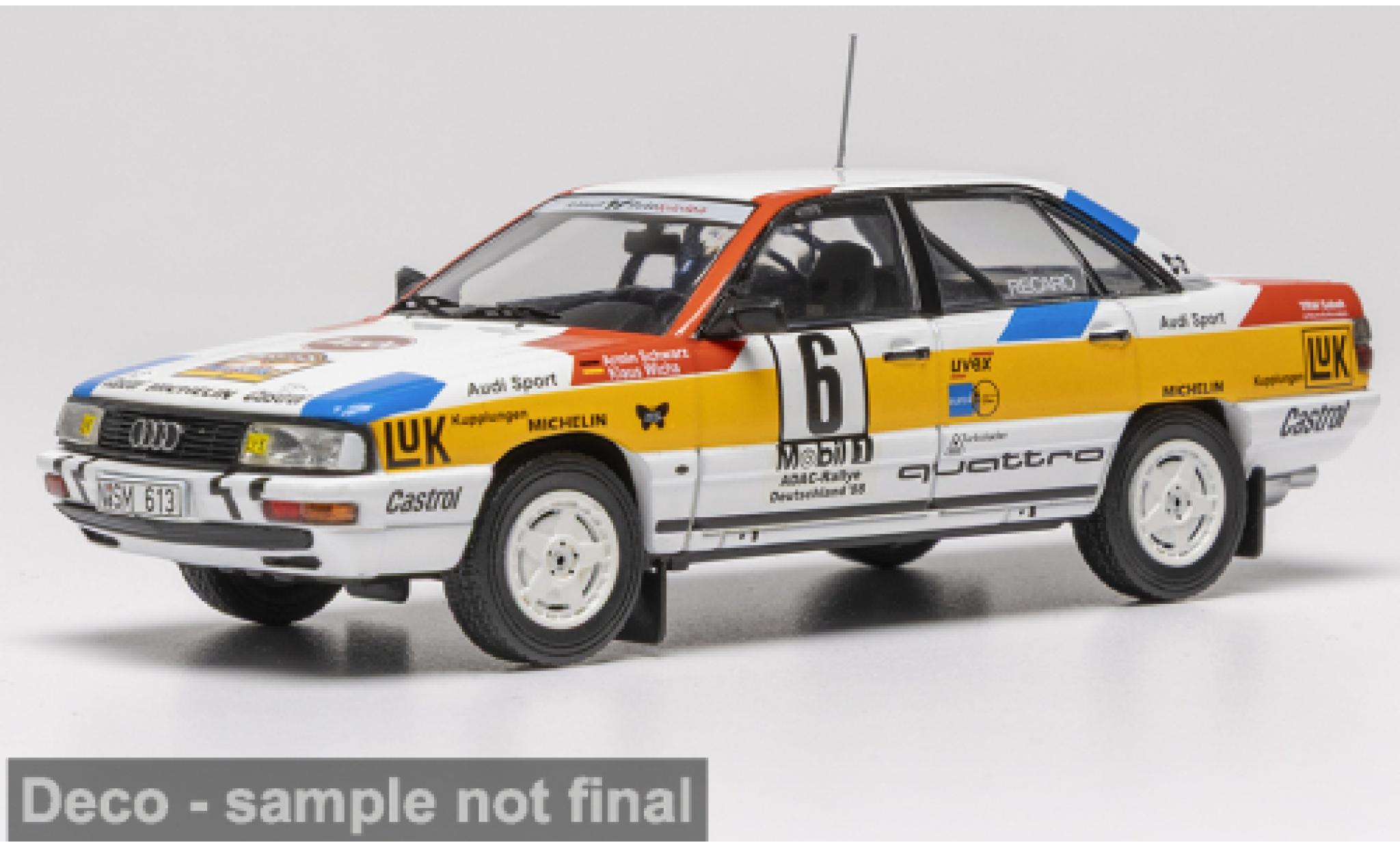 Audi 200 quattro 1/43 IXO Rallye Deutschland 1988 #6 A.Schwarz/K.Wicha 1:43 modellautos