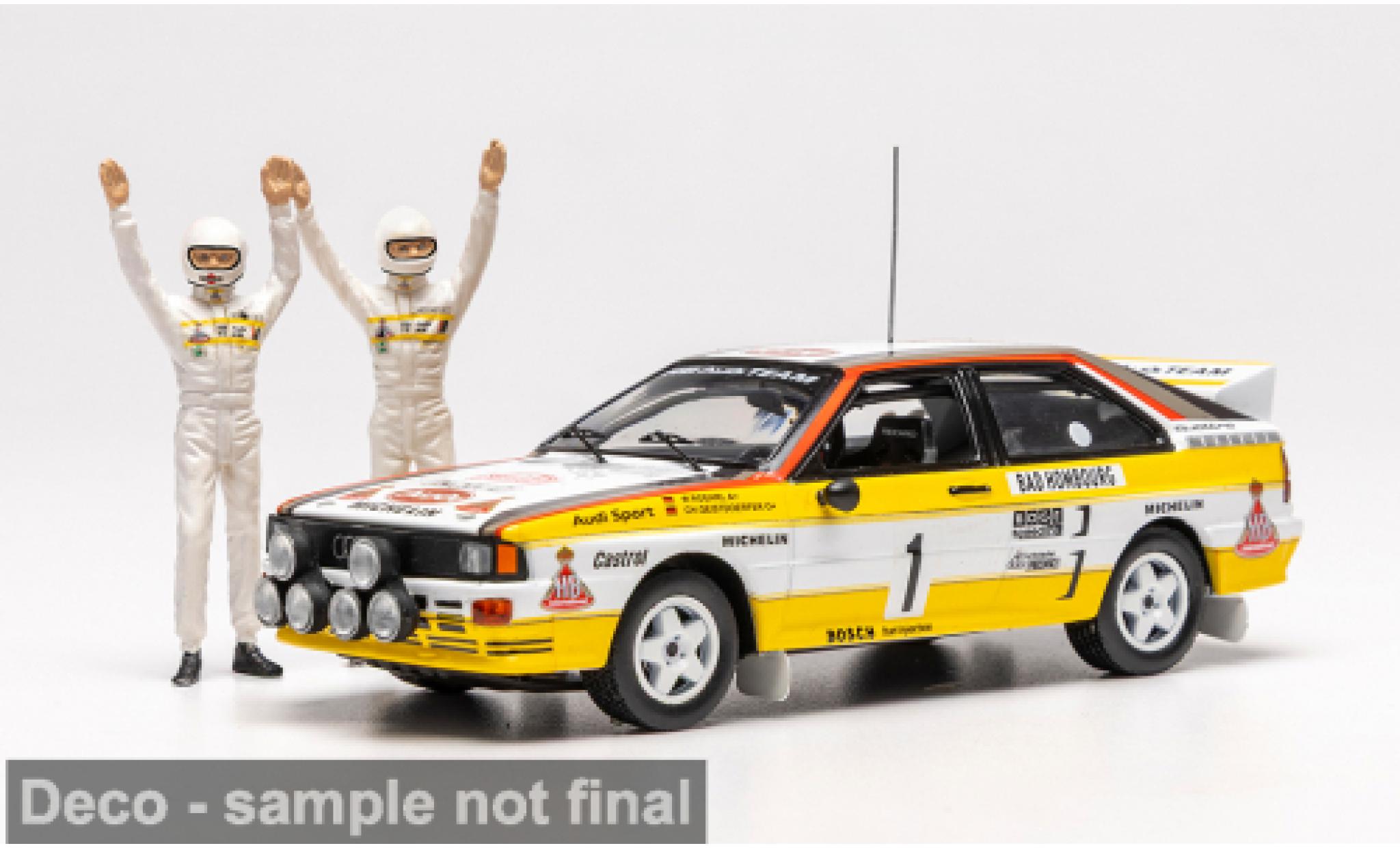 Audi Quattro 1/43 IXO quattro A2 Rally Monte Carlo 1984 #1 W.R&ouml;hrl/C.Geistd&ouml;rfer 1:43 modellautos