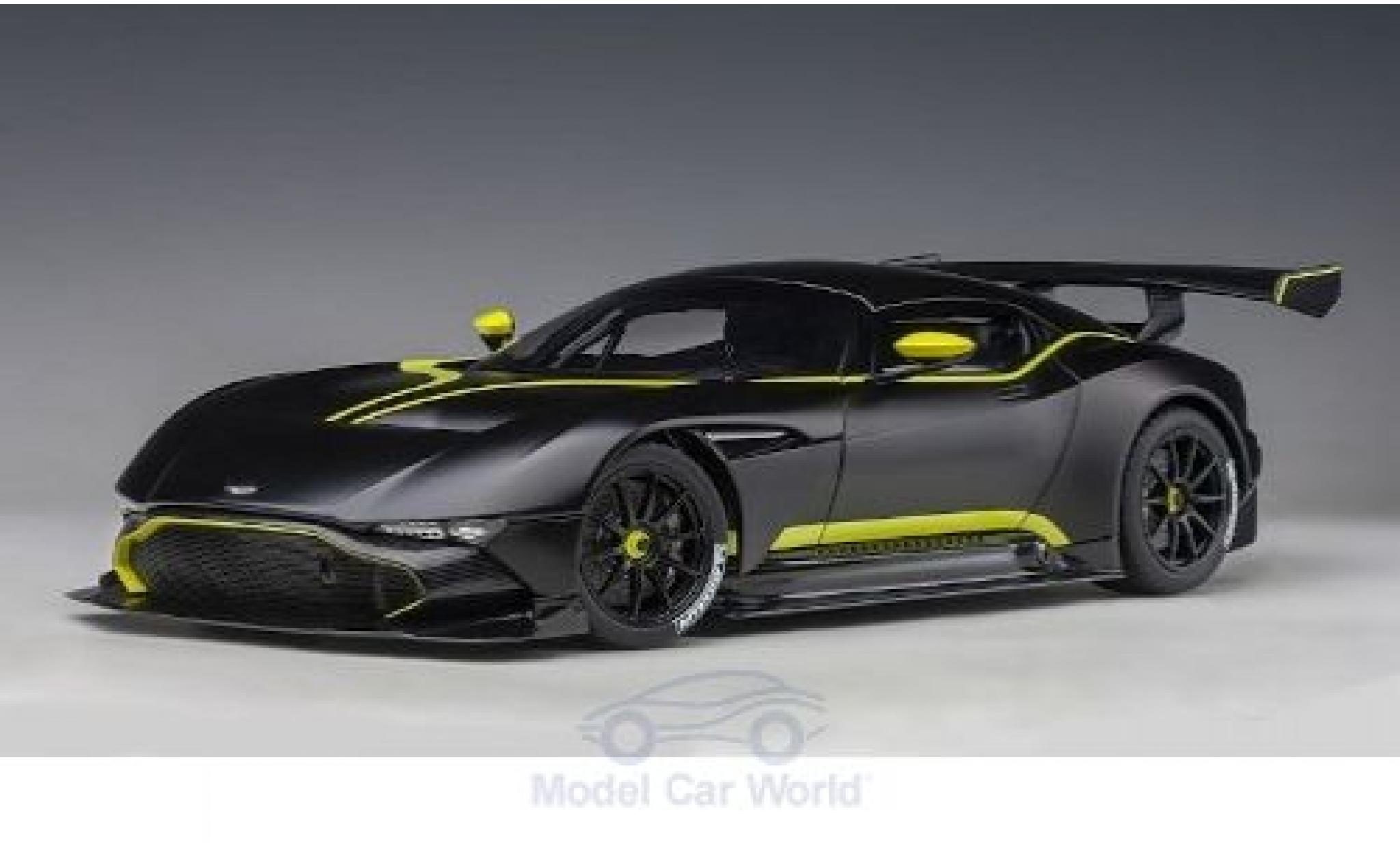 Aston Martin Vulcan 1/18 AUTOart matt-schwarz/grün 2015 modellautos