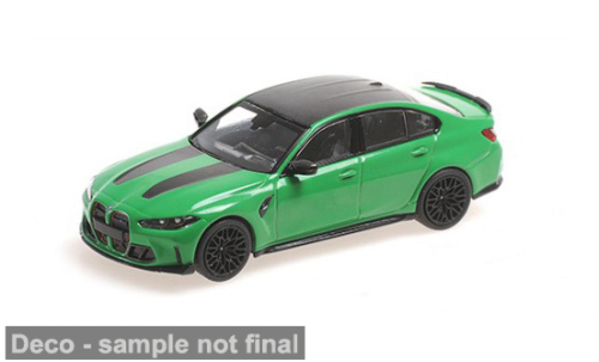Bmw M3 1/43 Minichamps CS gr&Atilde;&frac14;n/schwarz 2023 1:43 modellautos