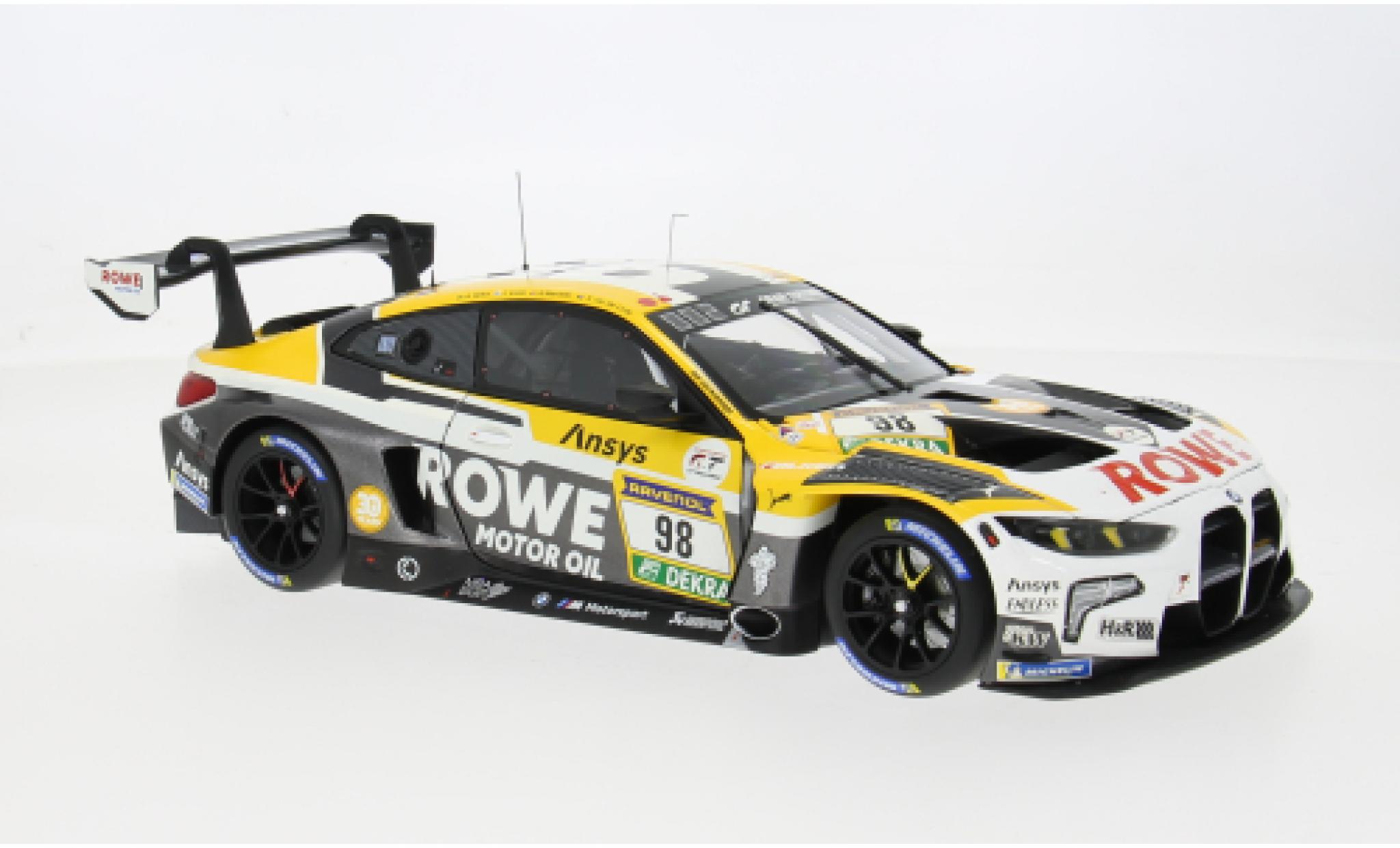 Bmw M4 1/18 Minichamps GT3 EVO 24h N&Atilde;&frac14;rburgring 2025 Team Rowe Racing #98 J.Krohn/R.Marciello 1:18 modellautos