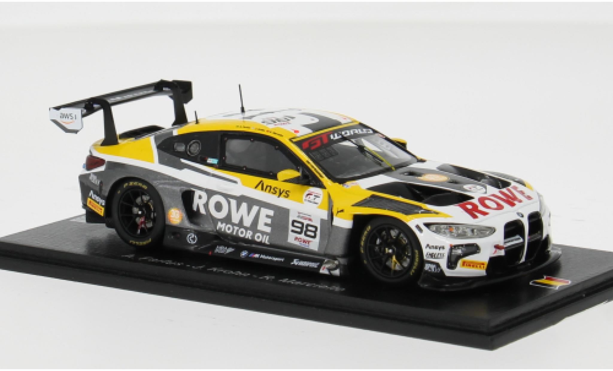 Bmw M4 1/43 Spark GT3 EVO 24h Spa 2025 Rowe Racing #98 A.Farfus/J.Krohn 1:43 modellautos
