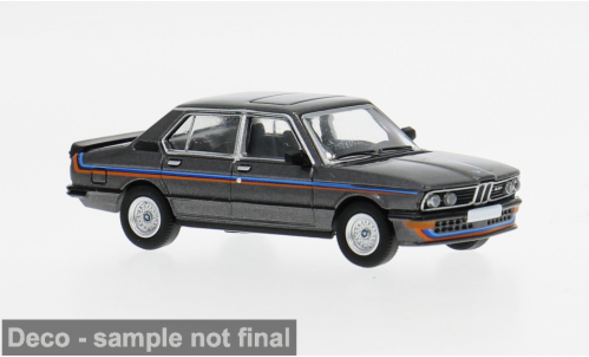 Bmw M535 1/87 PCX87 i (E12) grau/Dekor 1980 1:87 modellautos