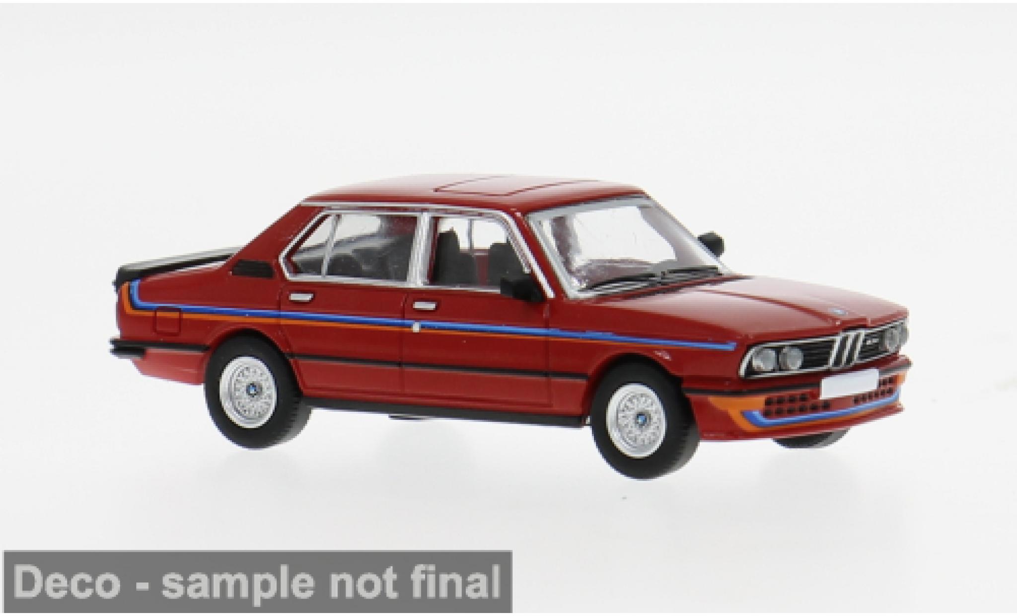 Bmw M535 1/87 PCX87 i (E12) rot/Dekor 1980 1:87 modellautos