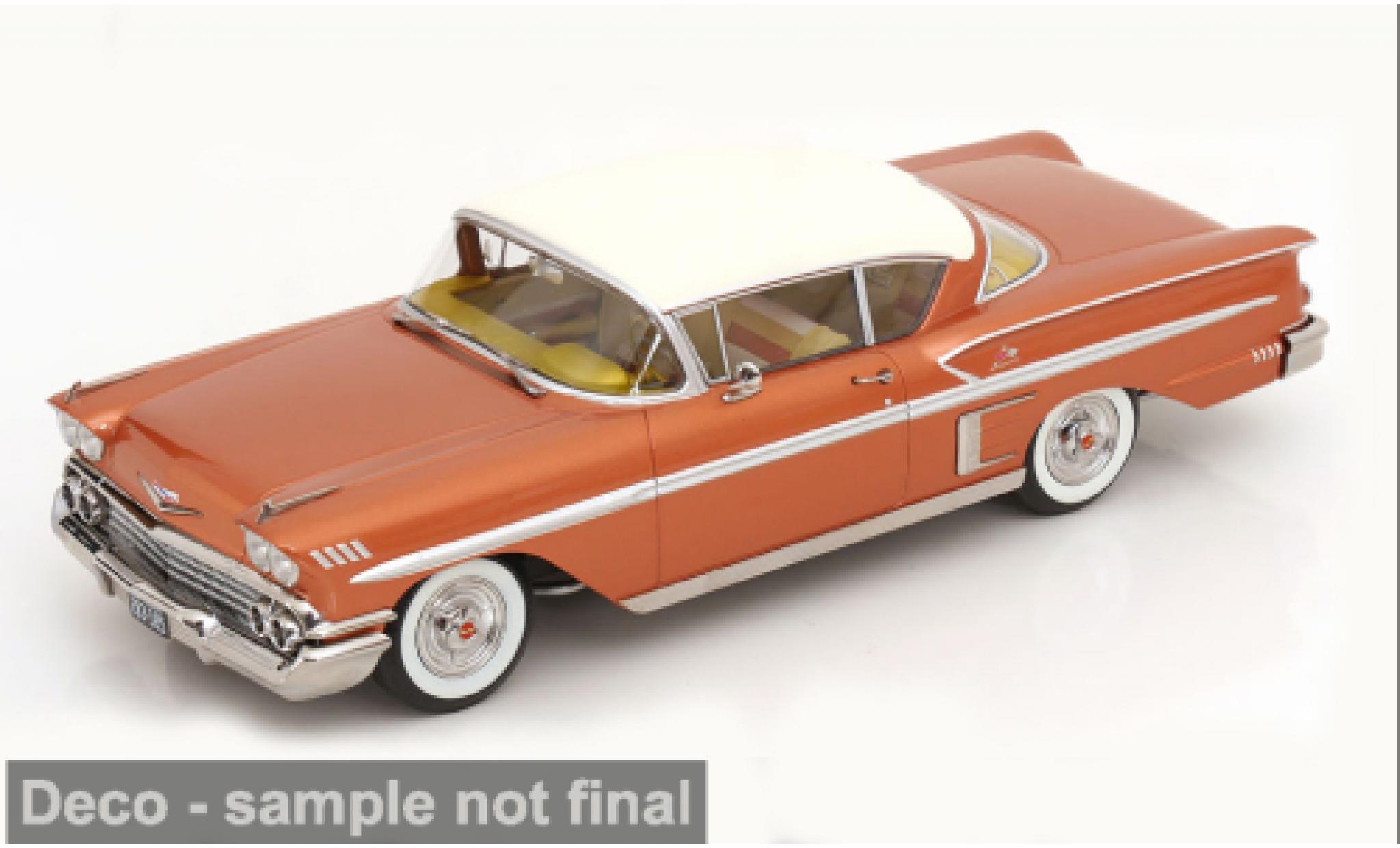 Chevrolet Bel Air 1/18 KK Scale Impala bronze/weiss 1958 1:18 modellautos