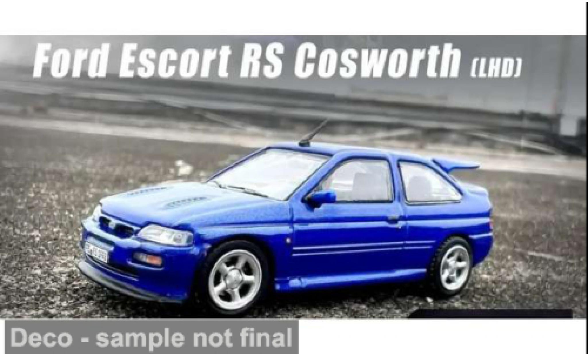 Ford Escort 1/64 INNO64 RS Cosworth blau 1:64 modellautos