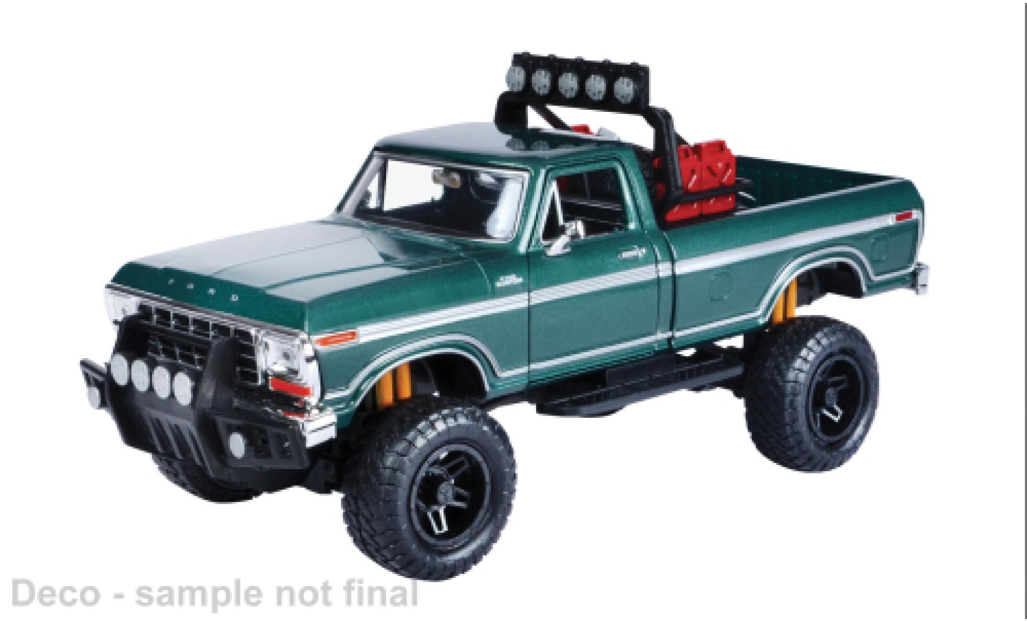 Ford F-1 1/24 Motormax 50 Custom gr&uuml;n 1979 1:24 modellautos