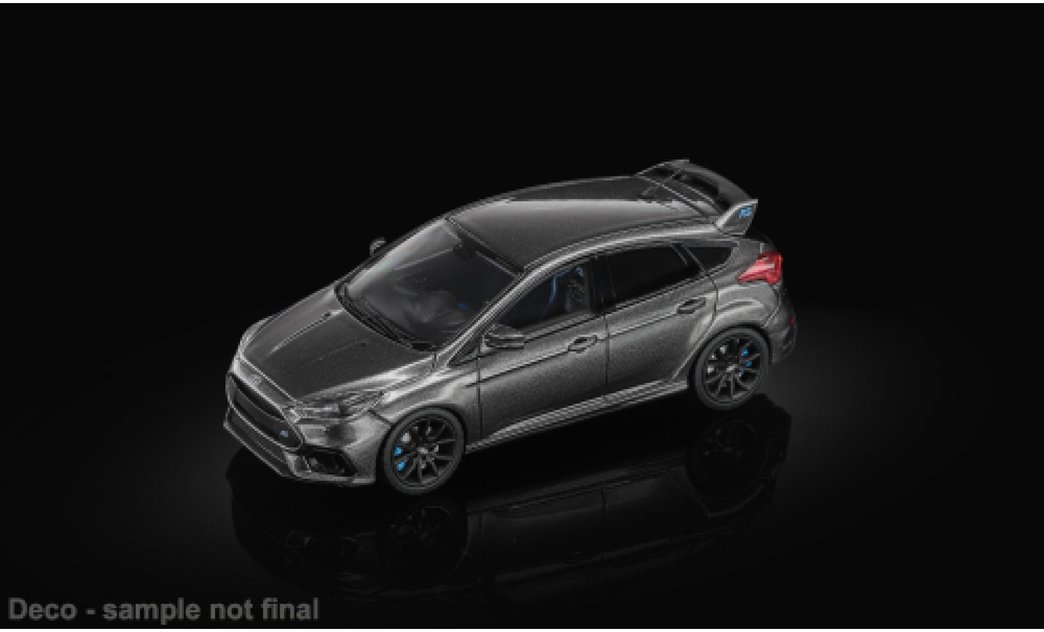 Ford Focus 1/64 Sun Star RS anthrazit 2018 1:64 modellautos