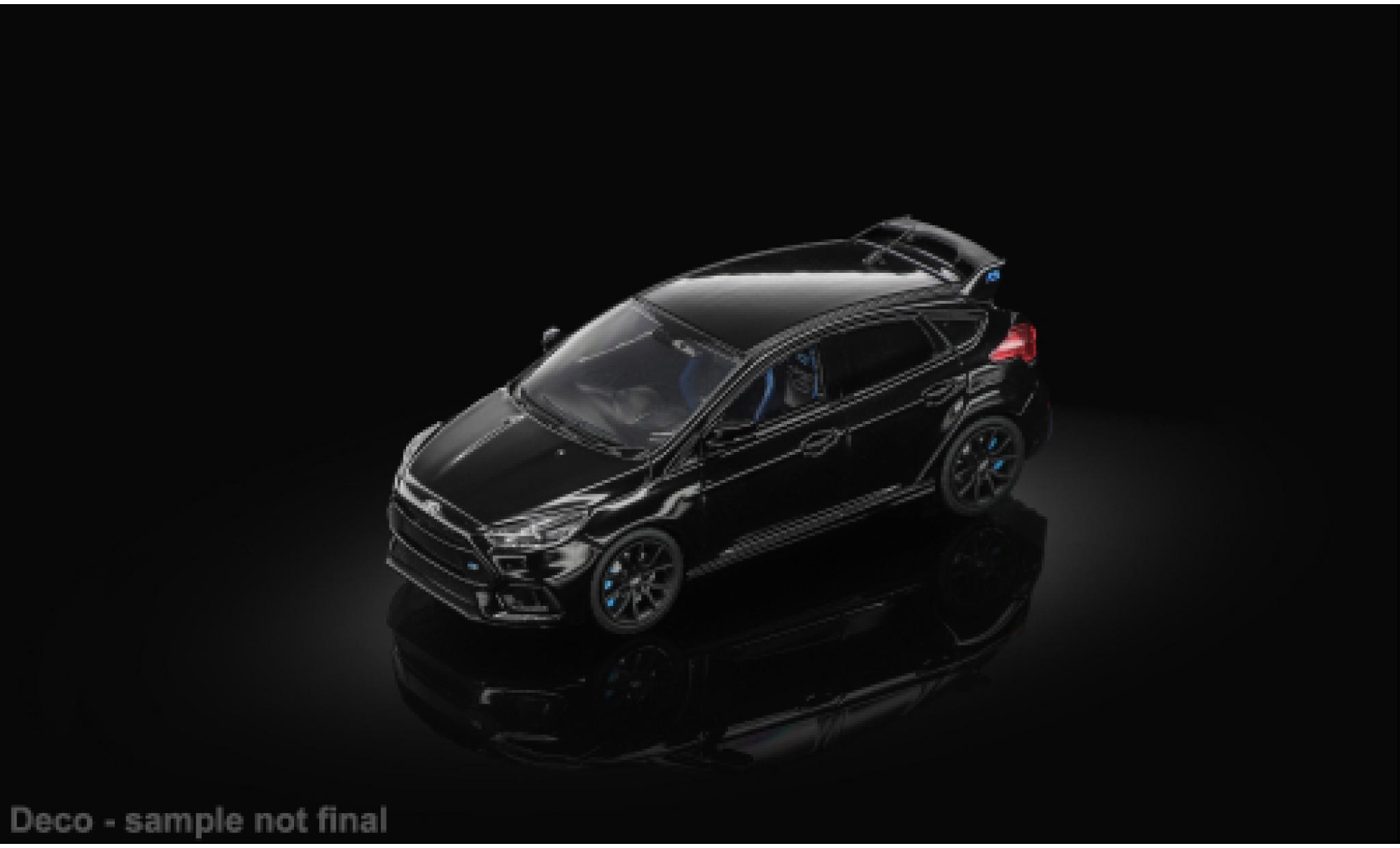 Ford Focus 1/64 Sun Star RS schwarz 2018 1:64 modellautos