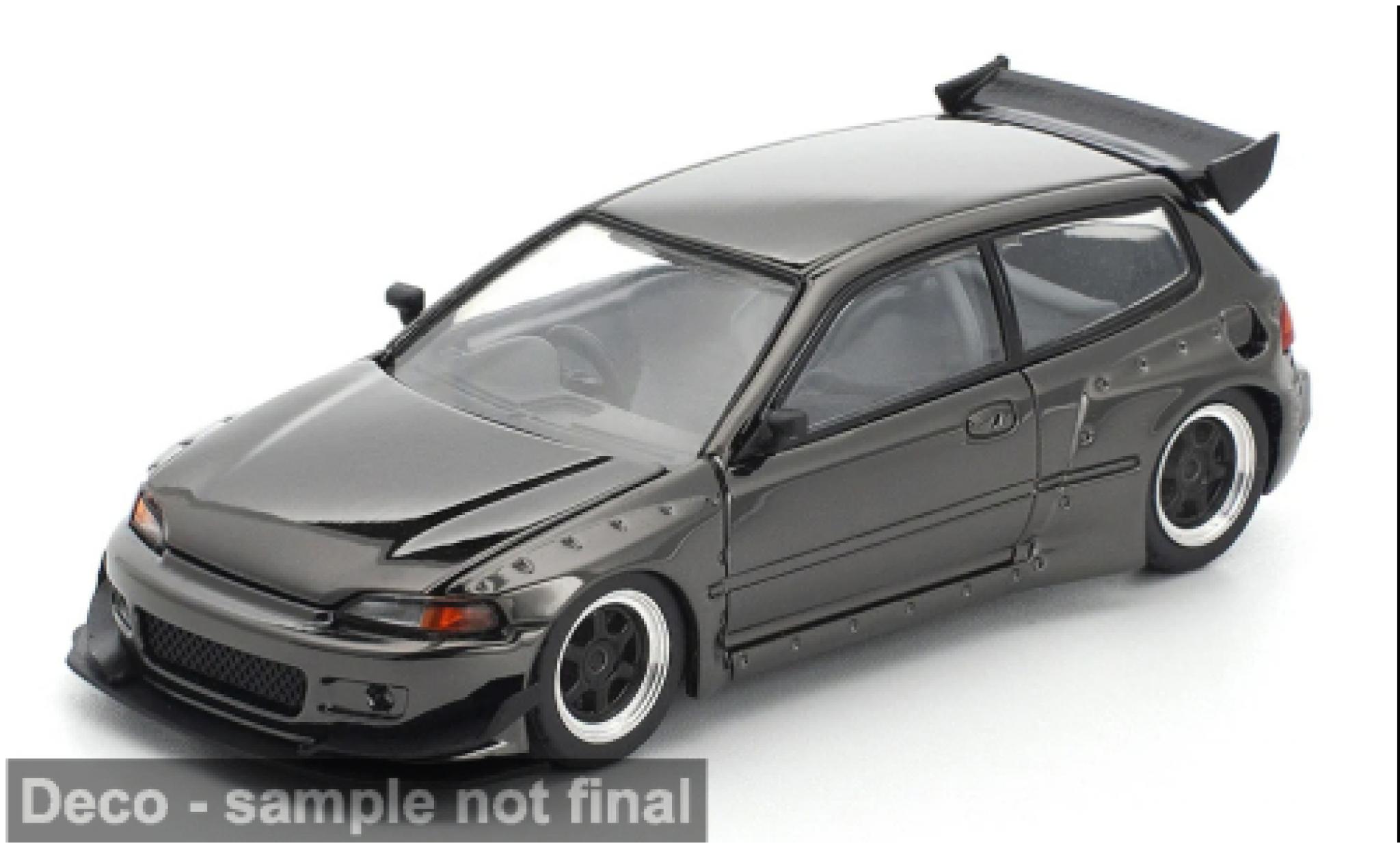 Honda Civic 1/64 Pop Race EG6 anthrazit 1:64 modellautos