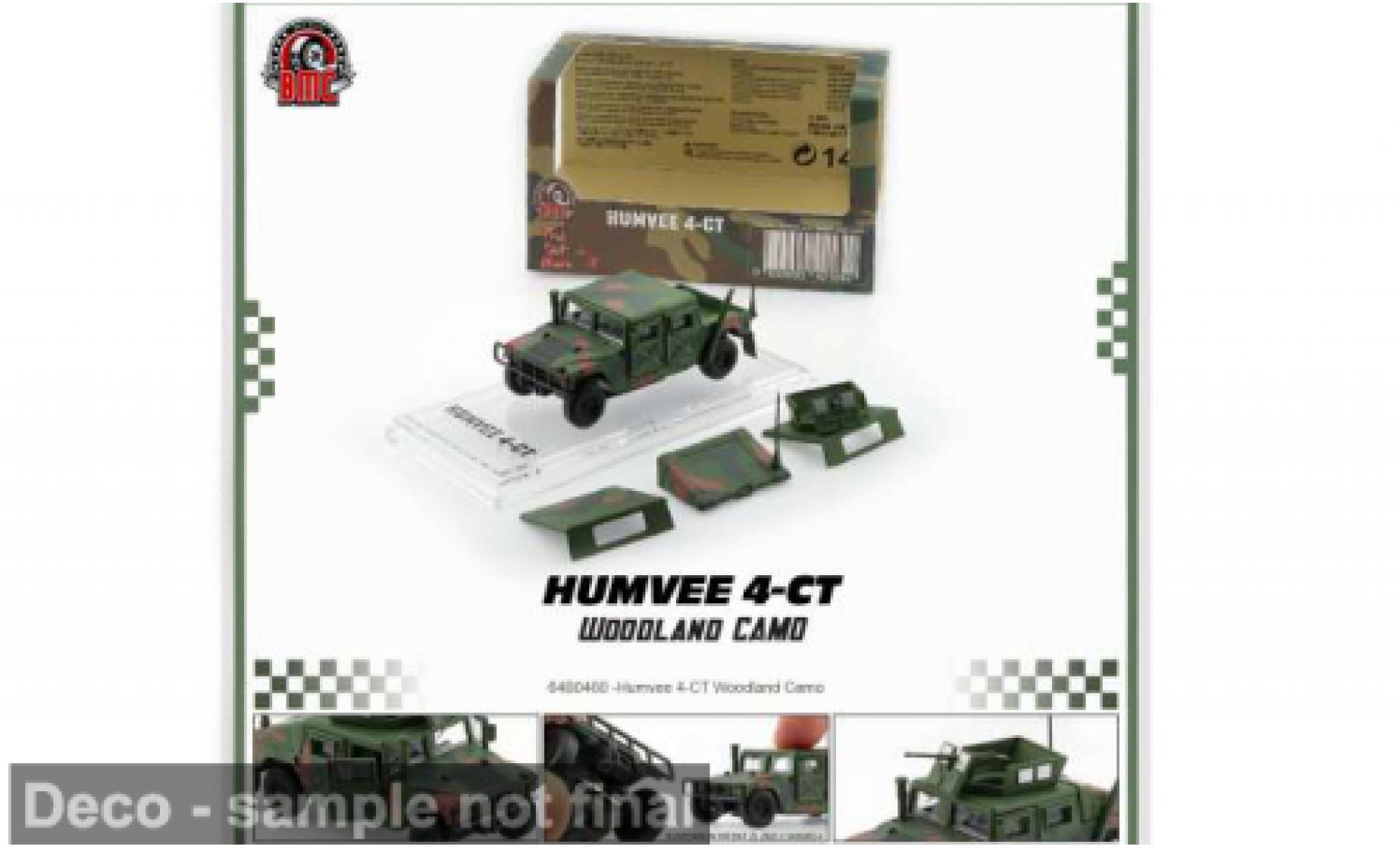 Hummer Humvee 1/64 BM Creations 4-CT Woodland Camo 1:64 modellautos