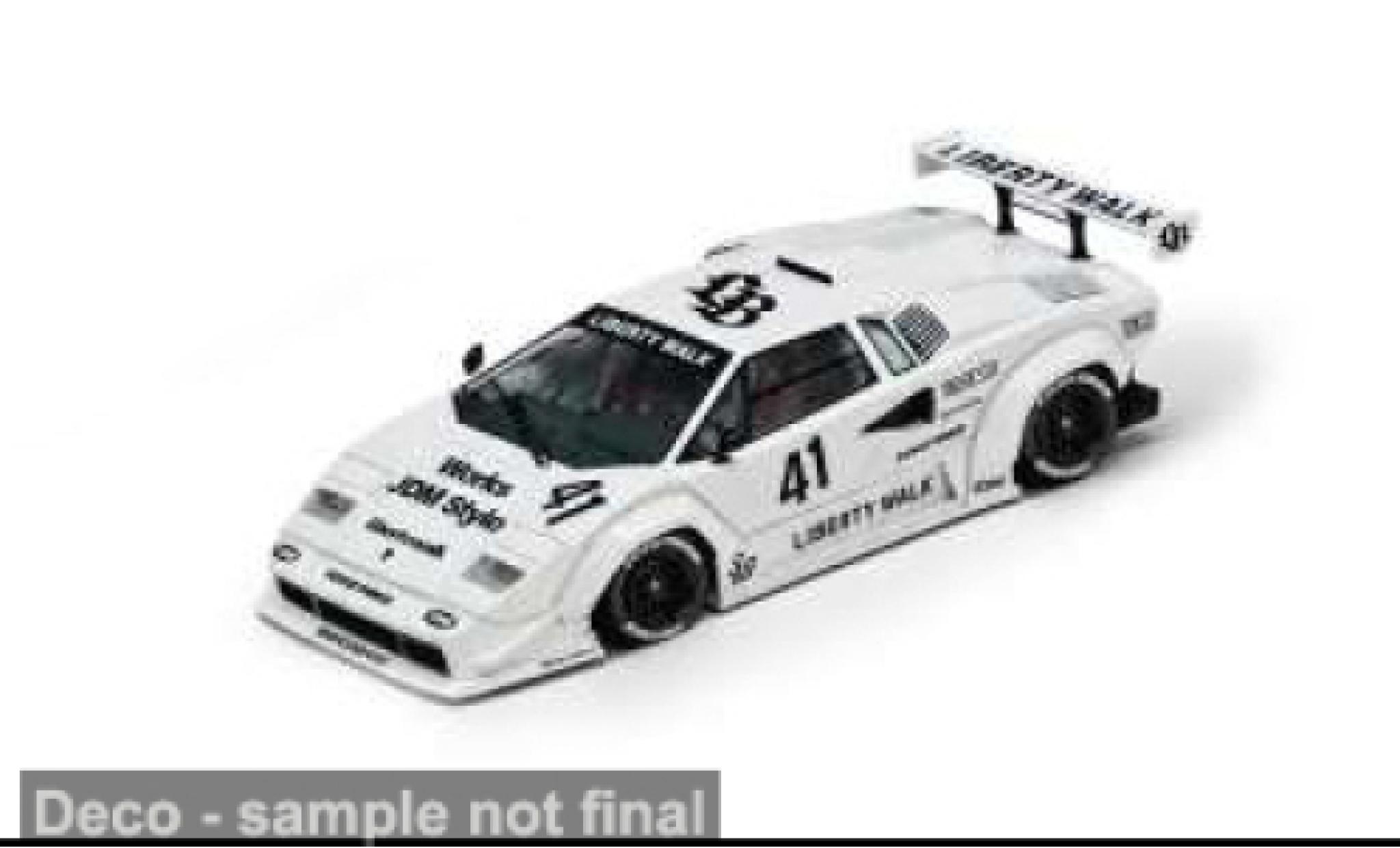Lamborghini Countach 1/64 INNO64 weiss/schwarz Liberty Walk 1:64 modellautos