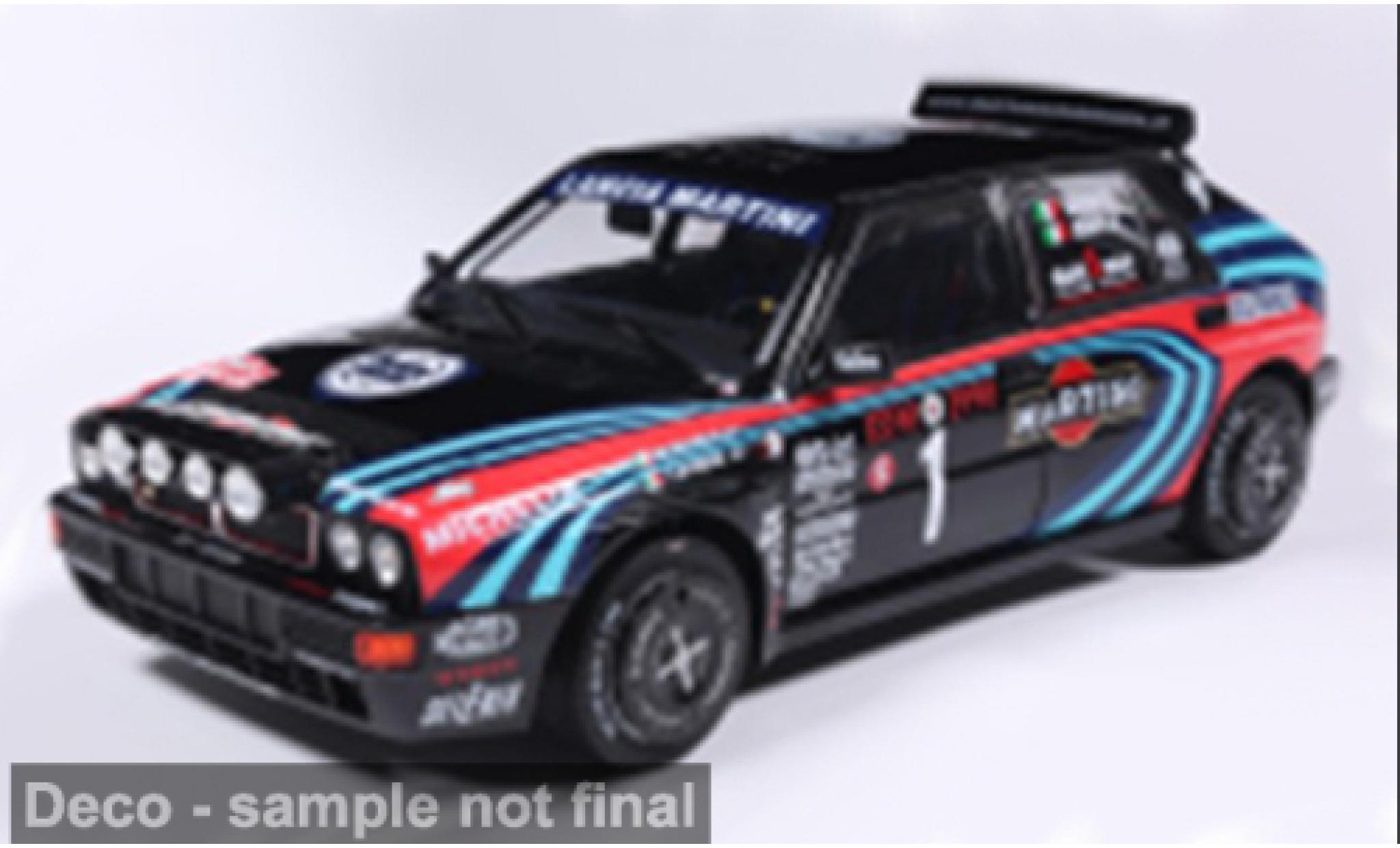 Lancia Delta 1/18 Solido HF Integrale schwarz/Dekor 1:18 modellautos