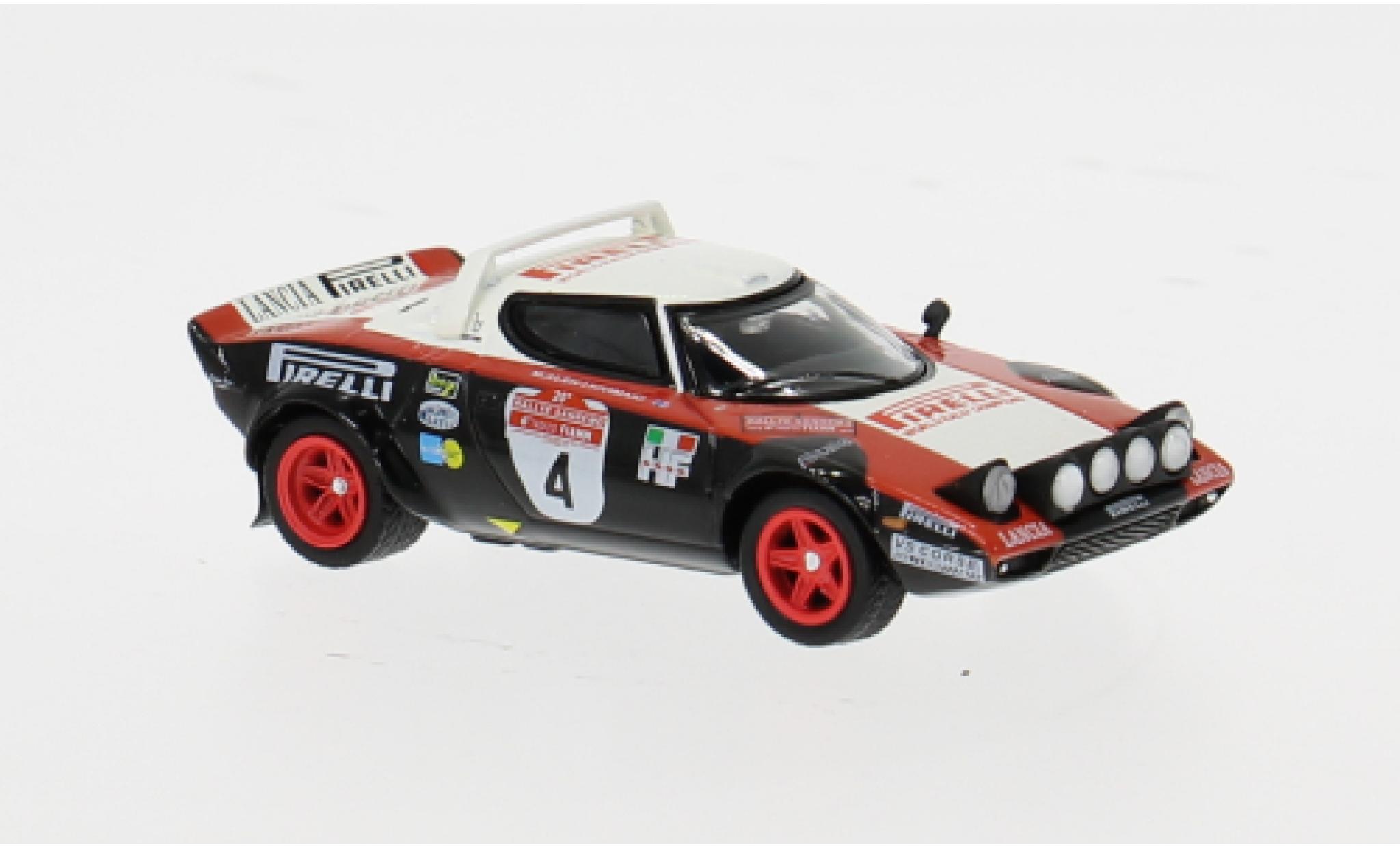 Lancia Stratos 1/64 Mini GT HF Rally San Remo 1978 #4 M.Alen/I.Kivim&auml;ki 1:64 modellautos