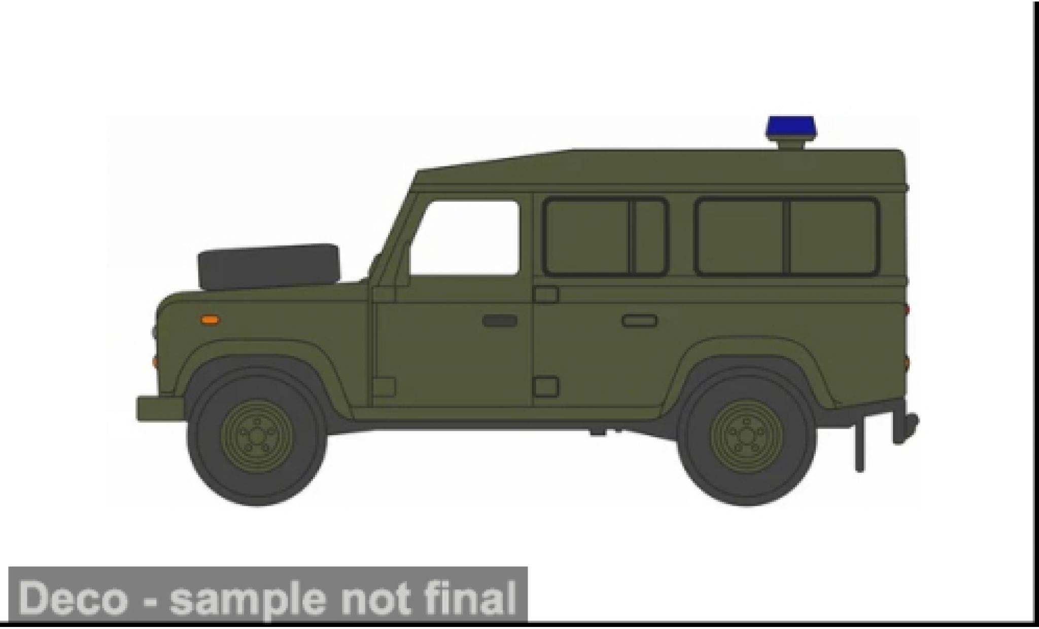 Land Rover Defender 1/76 Oxford oliv RAF Police 1:76 modellautos
