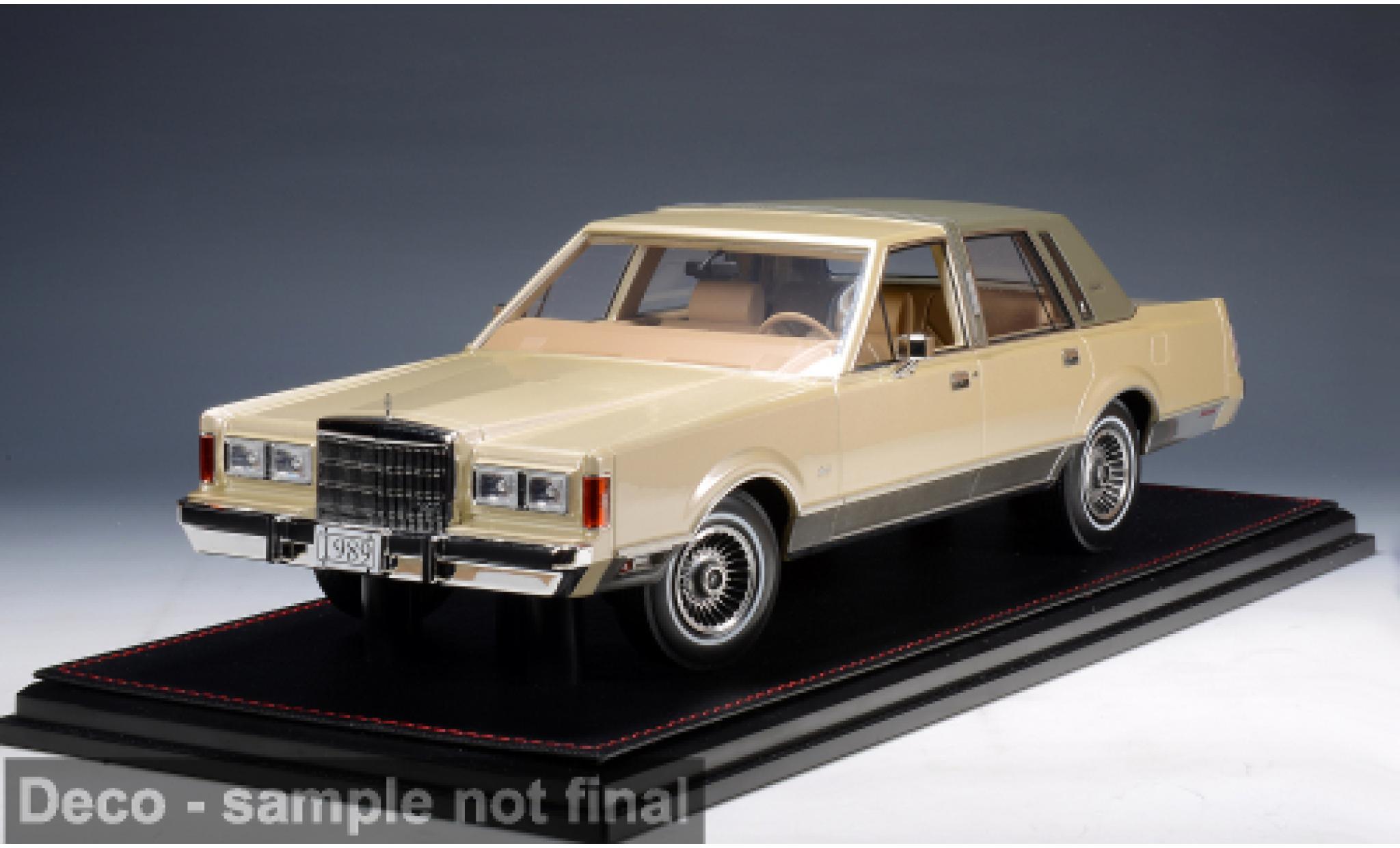Lincoln Town Car 1/18 GLM beige 1989 1:18 modellautos
