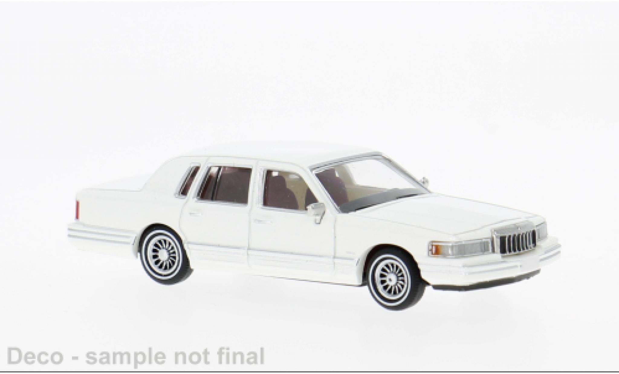 Lincoln Town Car 1/87 PCX87 weiss 1991 1:87 modellautos