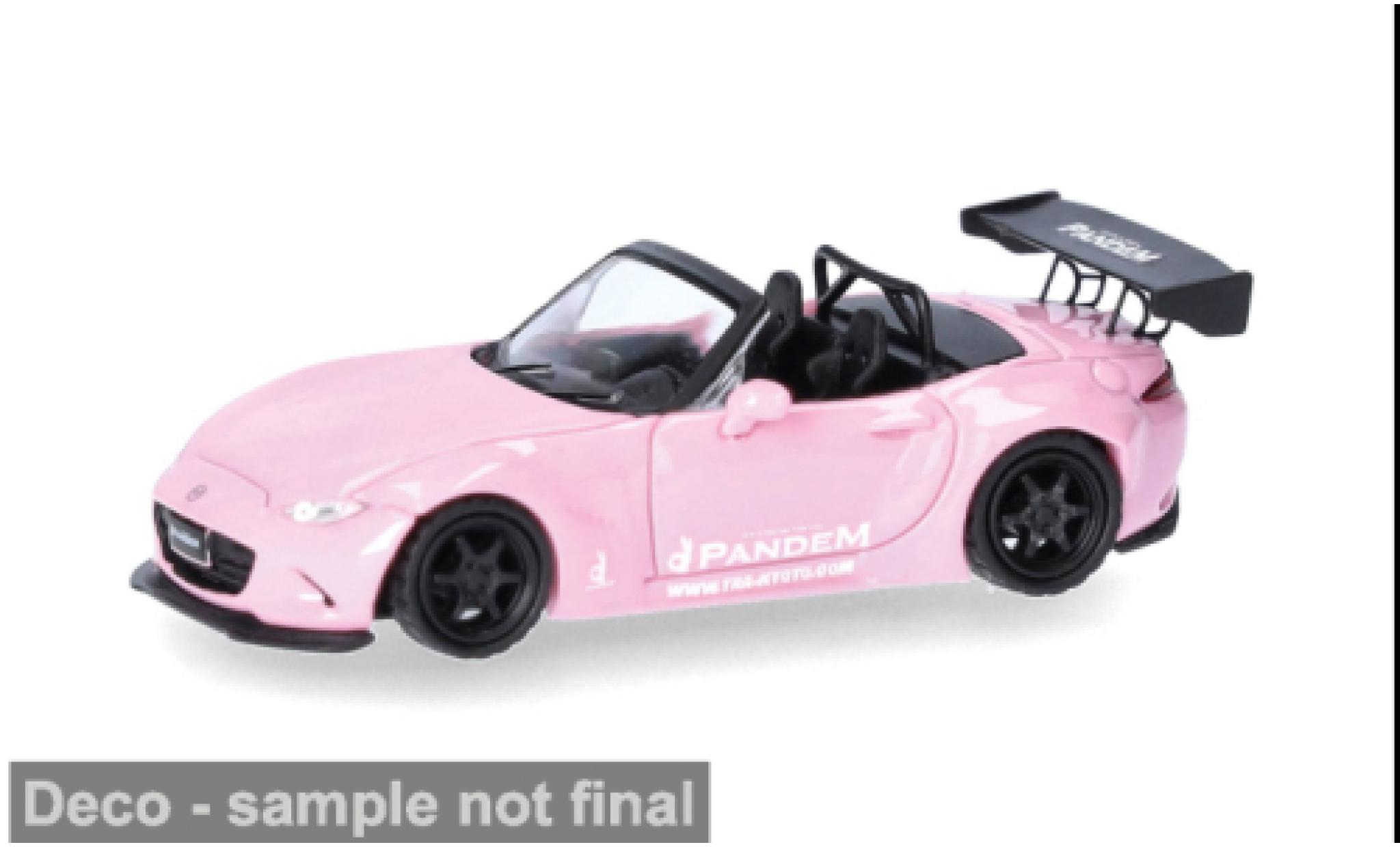 Mazda MX 1/87 Micro City 87 -5 Rocket Bunny rosa 1:87 modellautos