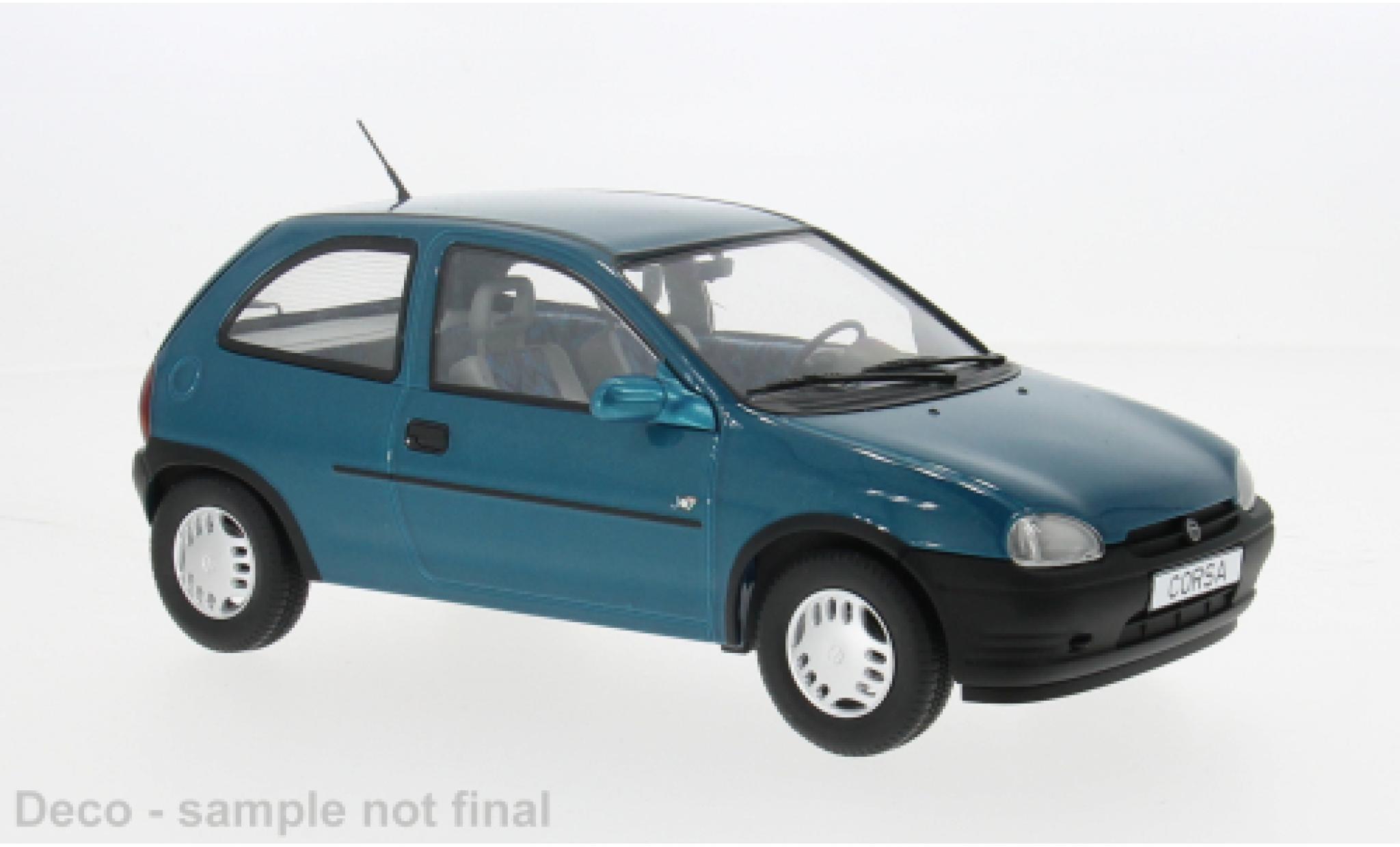 Opel Corsa MCG B metallise türkis 1993 1:18 modellautos