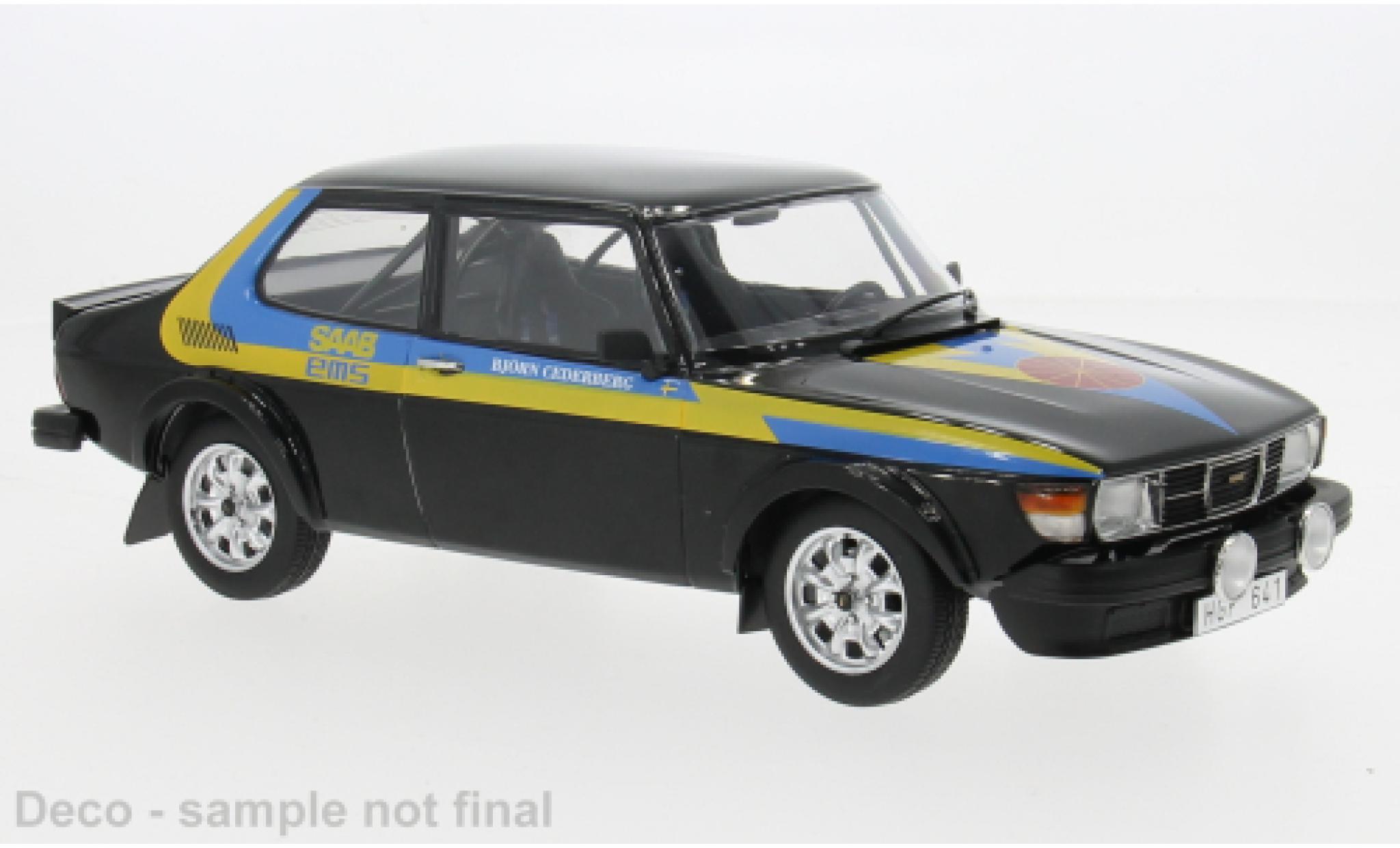 Saab 99 MCG Turbo schwarz/Dekor 1977 1:18 modellautos