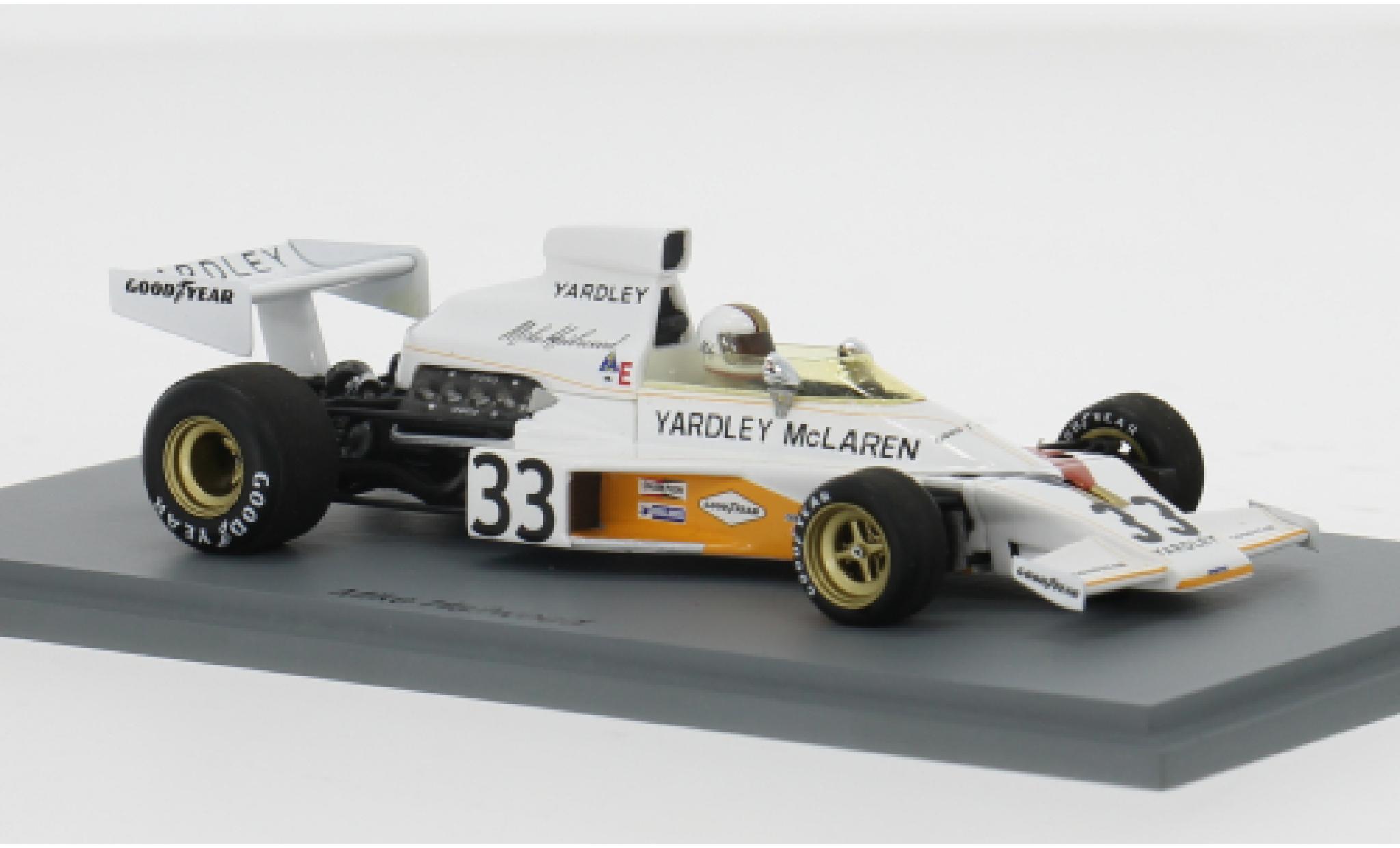 McLaren M23 1/43 Spark Formel 1 GP Niederlande 1974 #33 M.Hailwood 1:43 modellautos