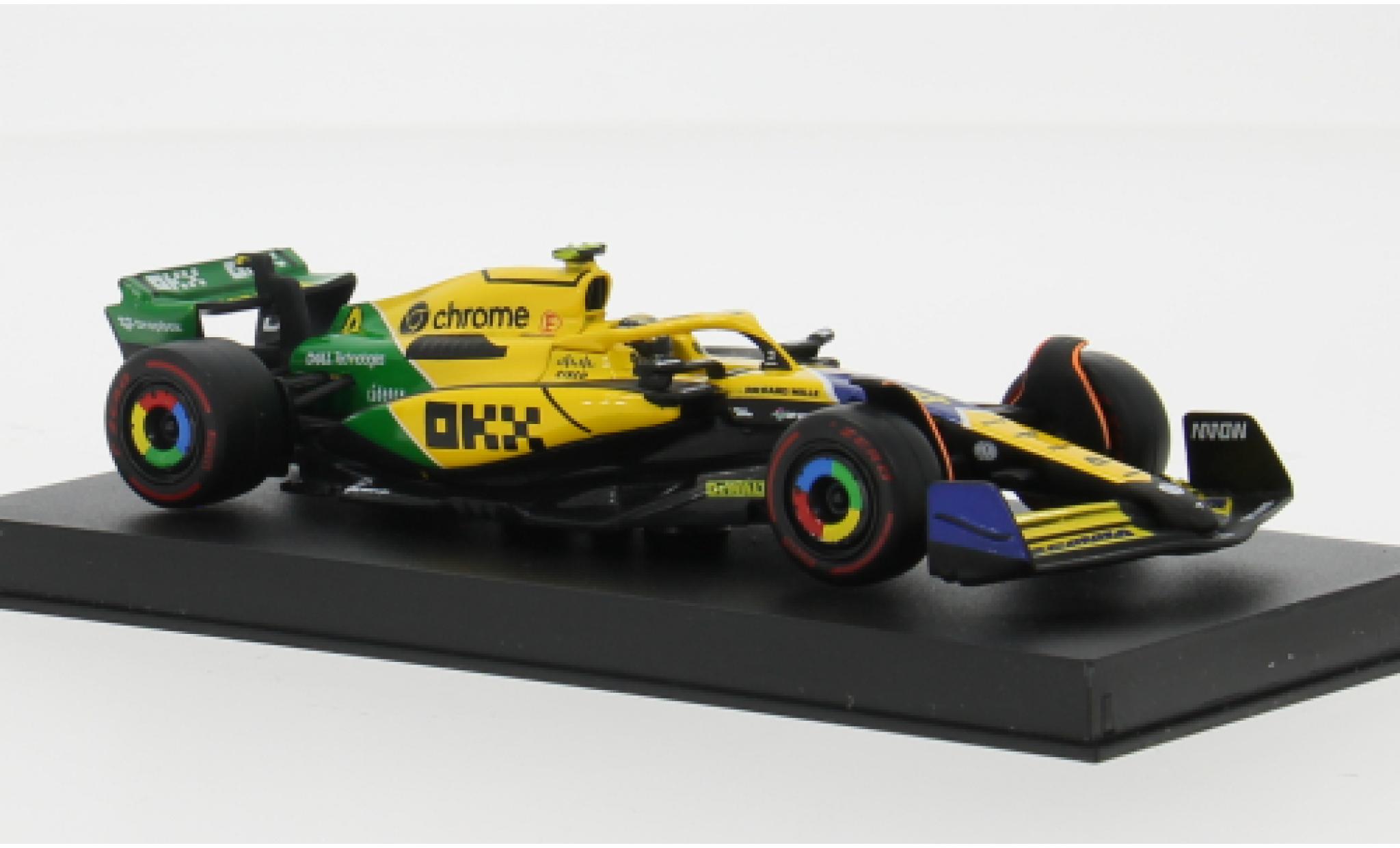 McLaren F1 1/43 Burago MCL38 Formel 1 GP Monaco 2024 Team #4 L.Norris 1:43 Bburago modellautos
