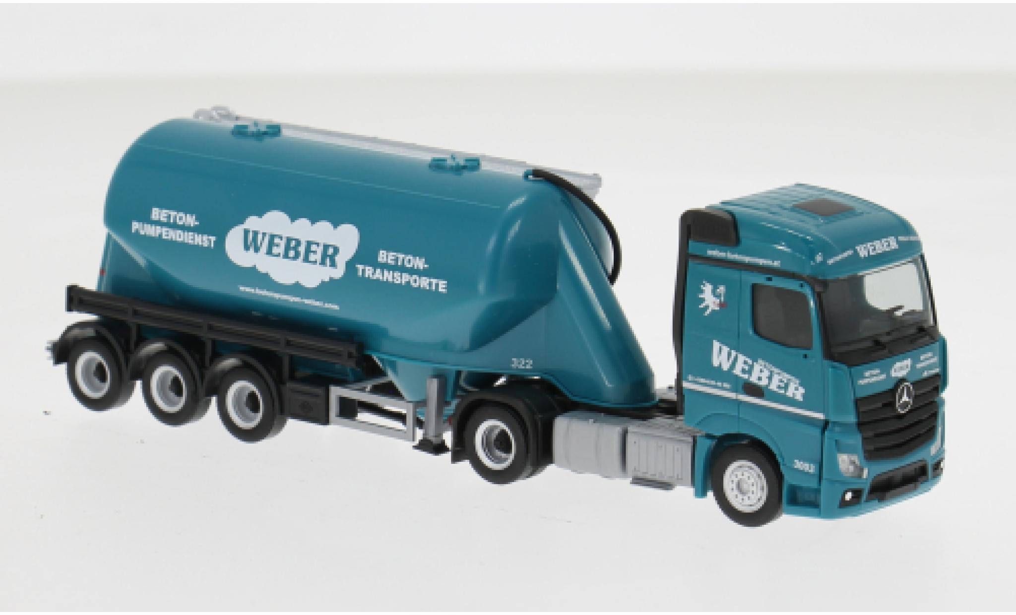 Mercedes Actros 1/87 Herpa 18 Streamspace Weber Betonpumpen (A) 1:87 modellautos