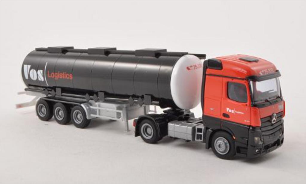 Modellautos Mercedes Actros 1/87 Herpa LH 08 Kahl Schwerlast  Semitieflade-Sattelzug 