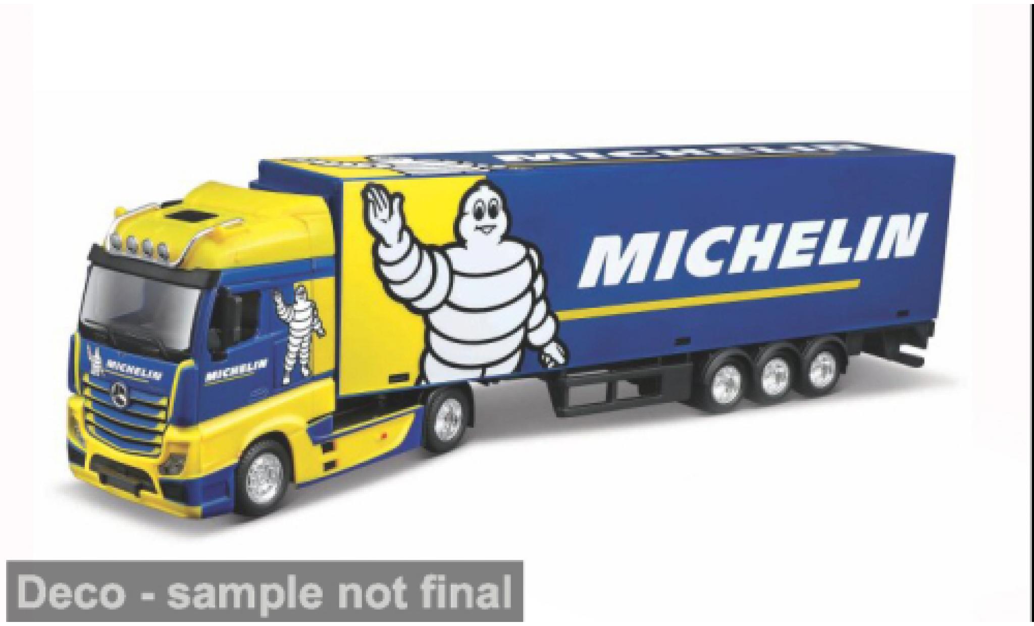 Mercedes Actros 1/43 Burago Gigaspace Michelin 1:43 Bburago modellautos