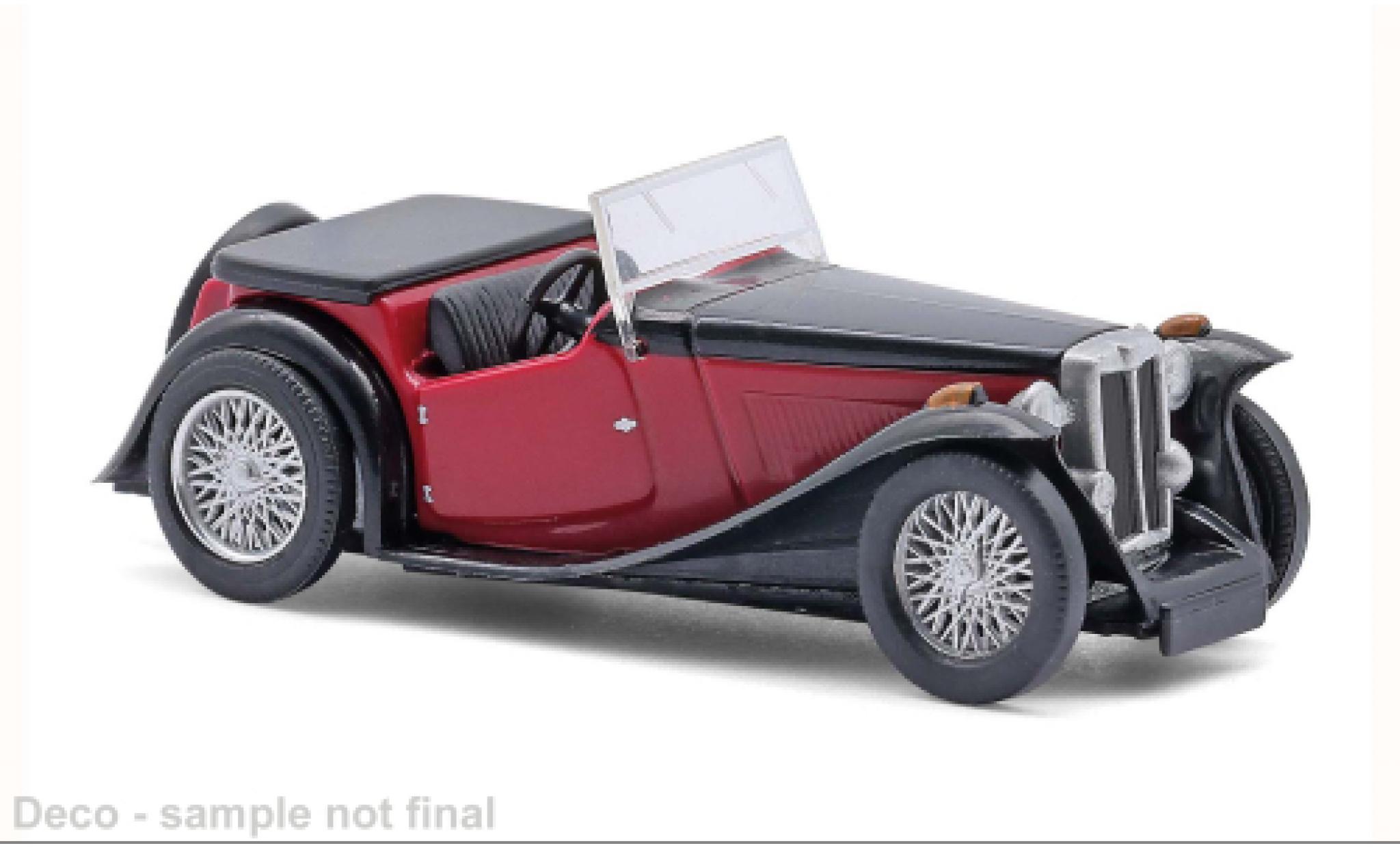 MG Midget 1/87 Busch TC rot/schwarz 1945 1:87 modellautos