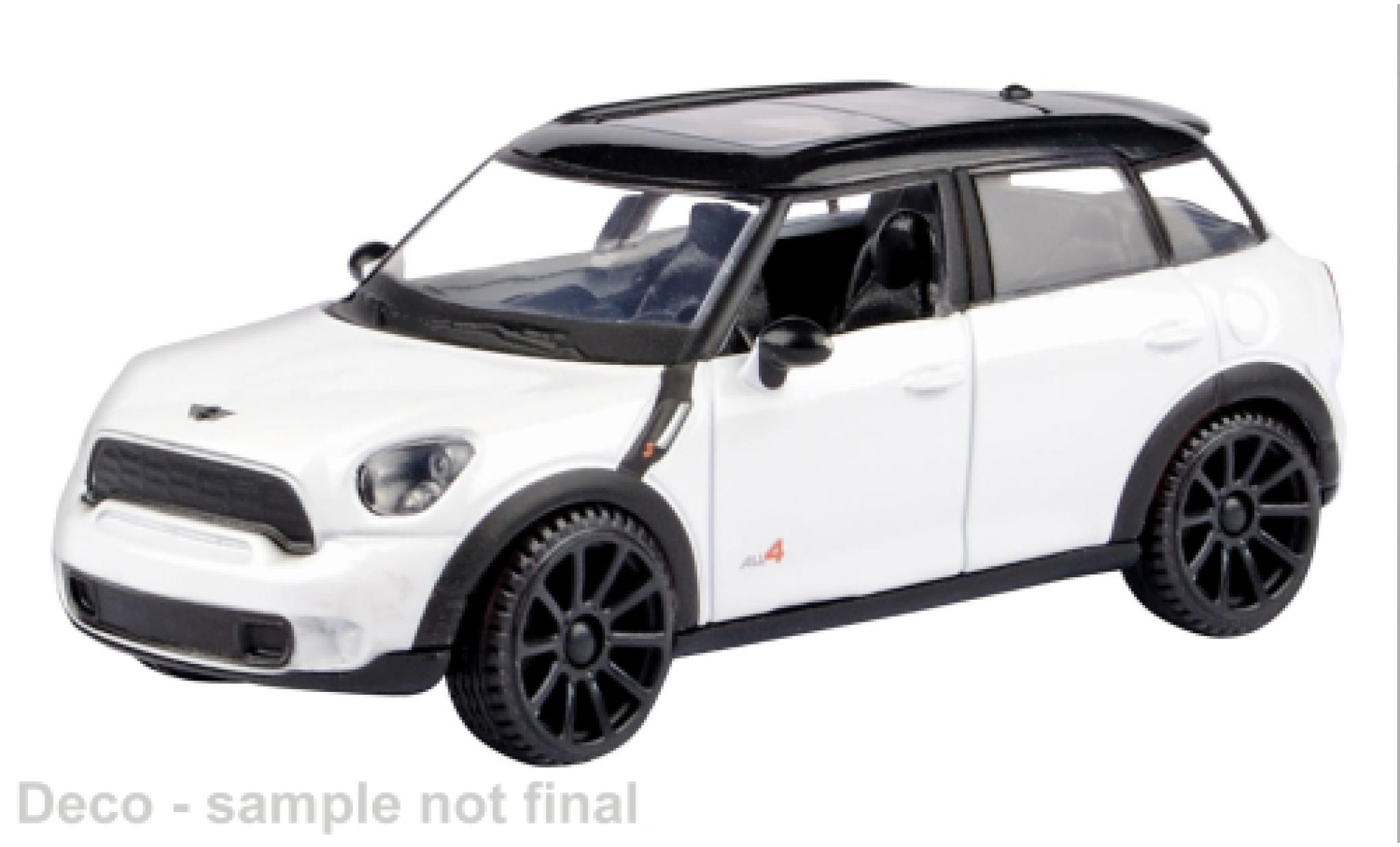 Mini Cooper 1/43 Motormax S Countryman weiss/schwarz 1:43 modellautos